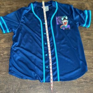 Kids Blue Graphic Baseball Shirt